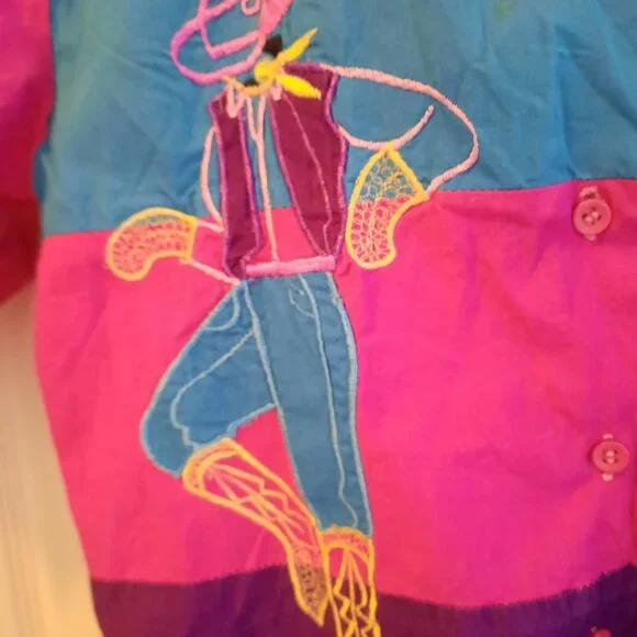 100% Cotton Embroidery Blouse - Picture 4 of 6